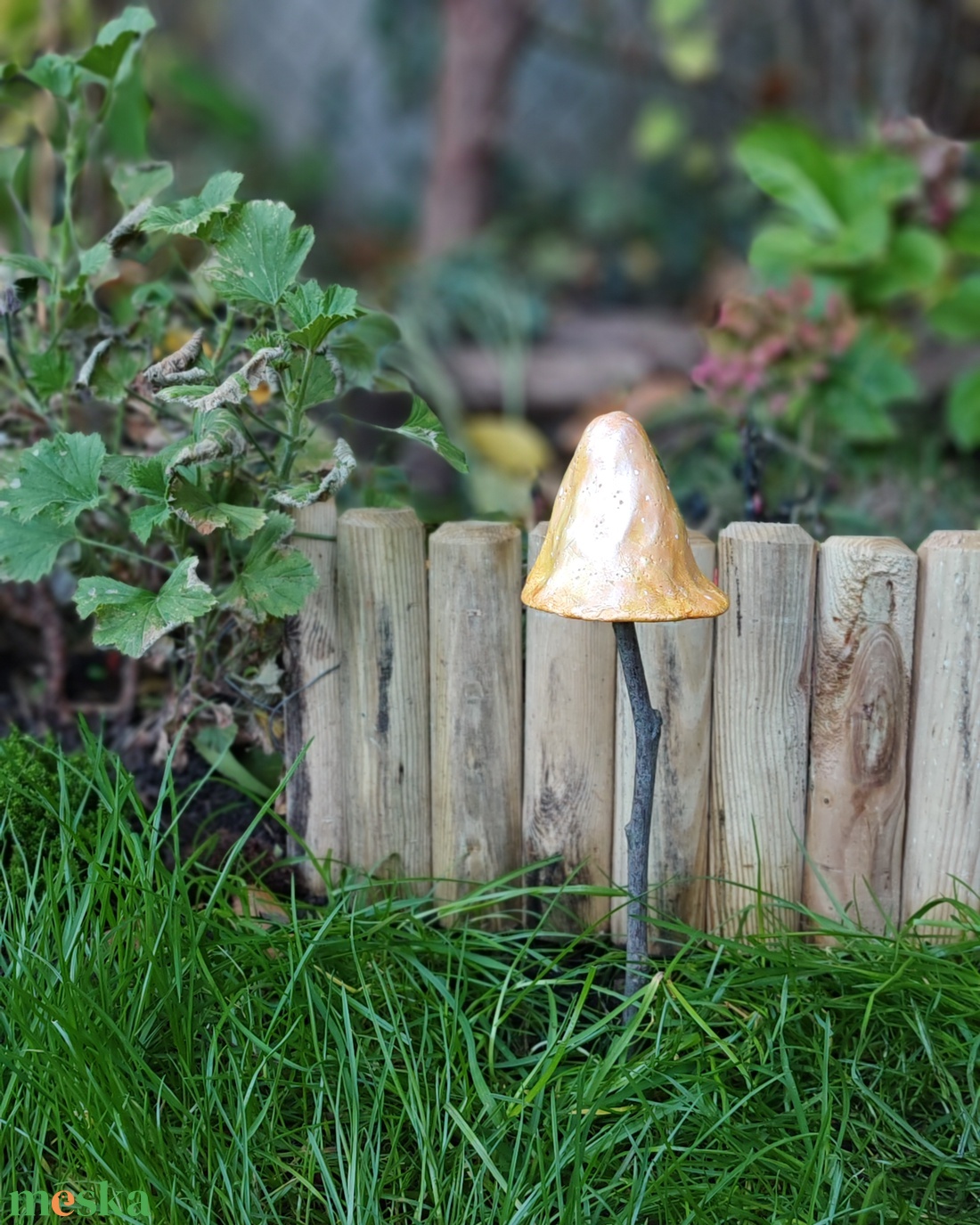 Arany varázsló kalap gomba - otthon & életmód - ház & kert - kerti dísz - Meska.hu