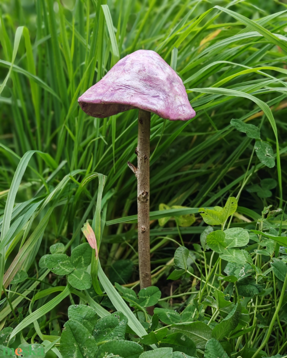 Fényes világos lila gombavirág - otthon & életmód - ház & kert - kerti dísz - Meska.hu