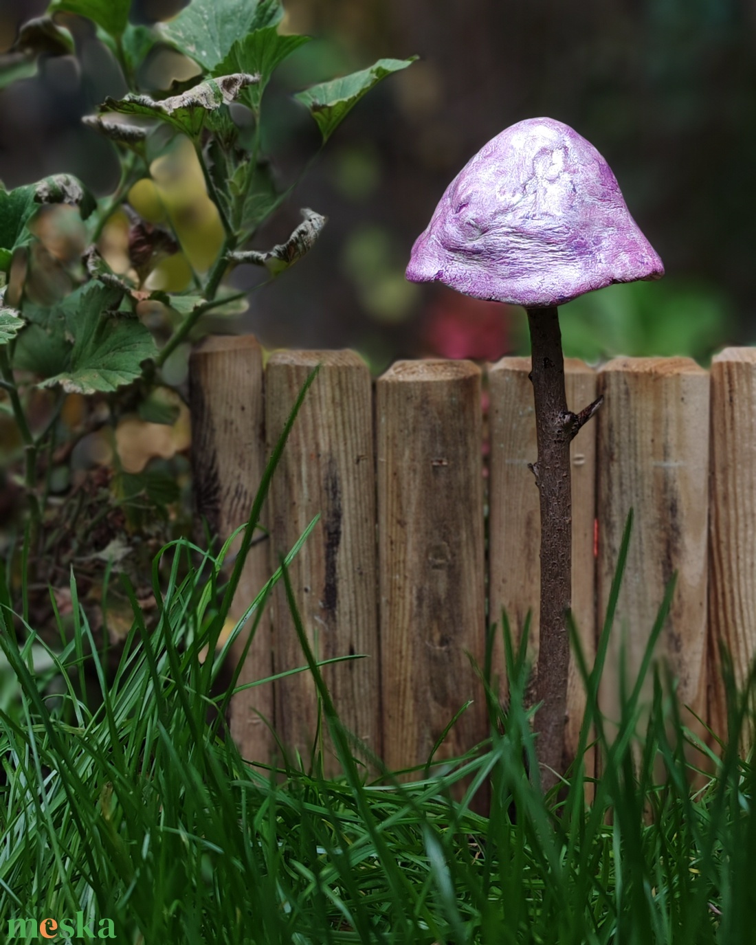 Fényes világos lila gombavirág - otthon & életmód - ház & kert - kerti dísz - Meska.hu