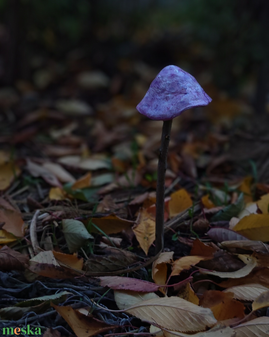 Fényes világos lila gombavirág - otthon & életmód - ház & kert - kerti dísz - Meska.hu