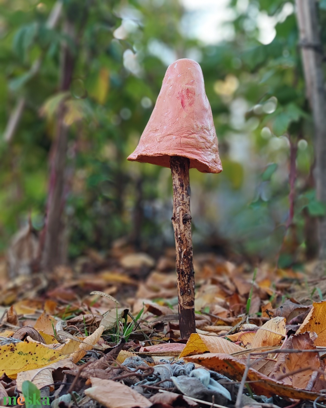 Hamvas barack gombavirág - otthon & életmód - ház & kert - kerti dísz - Meska.hu