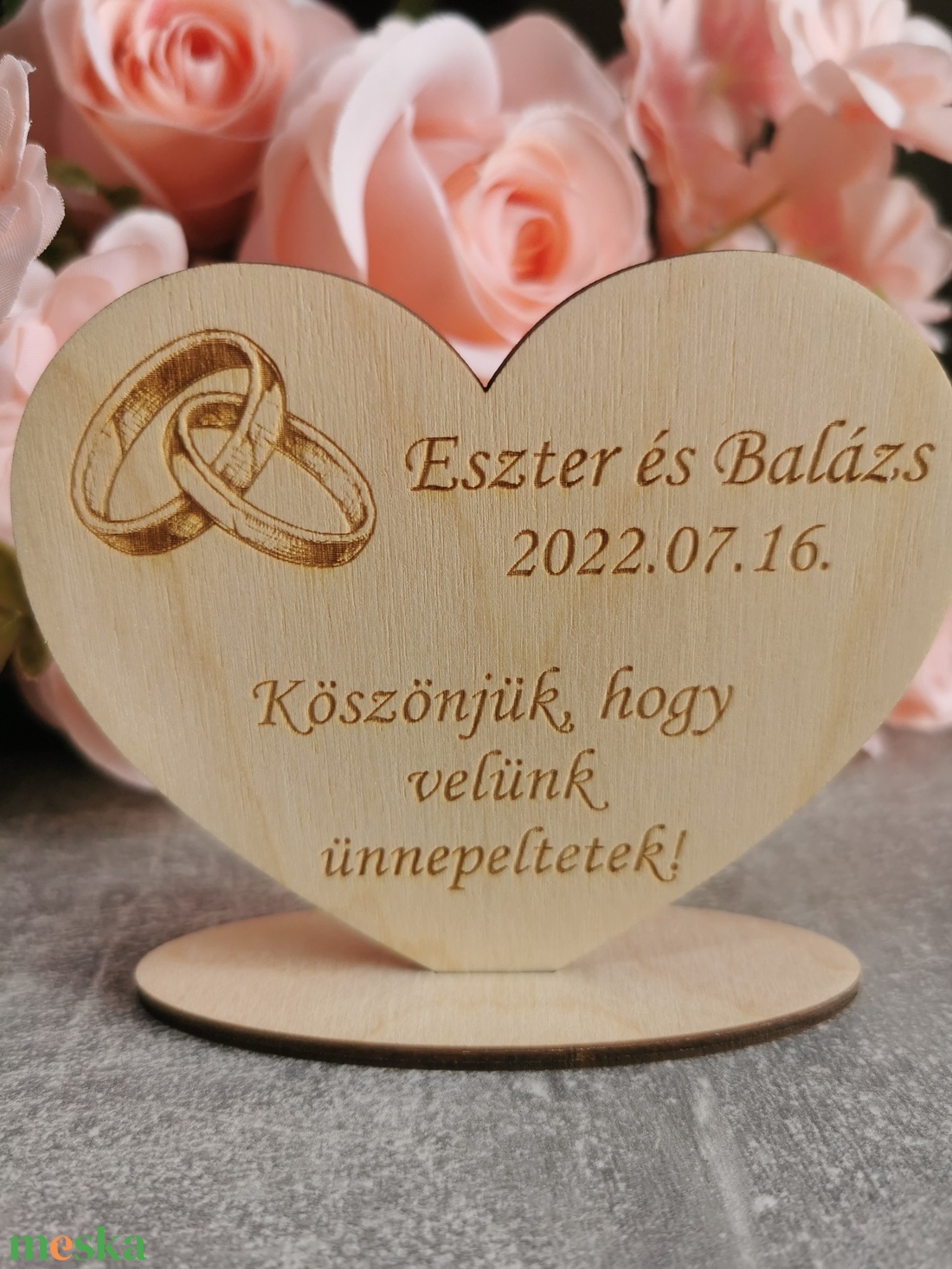 Esküvői talpas köszönőajándék  - esküvő - emlék & ajándék - köszönőajándék - Meska.hu