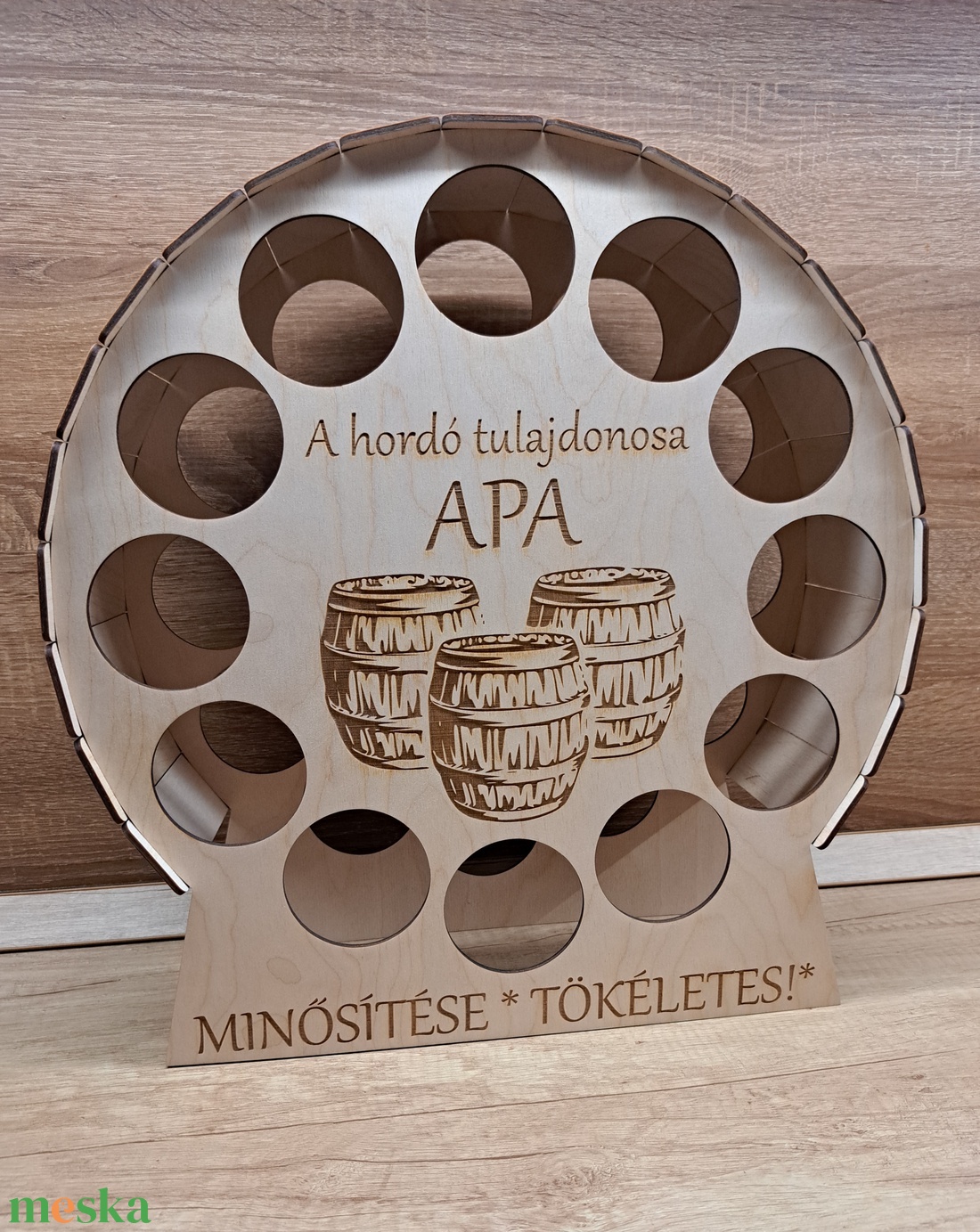 Sörtartó hordó formában  - otthon & életmód - konyhafelszerelés, tálalás - italos kellékek - sörtartó - Meska.hu