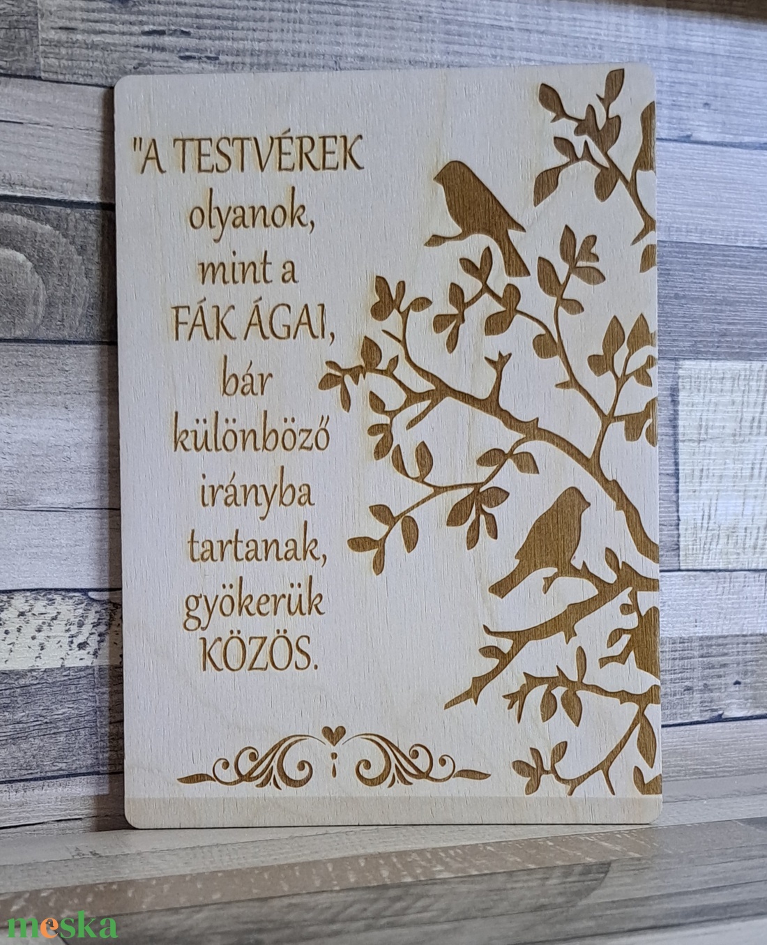 Testvéri dekorációs tábla - otthon & életmód - dekoráció - asztal és polc dekoráció - asztaldísz - Meska.hu Testvéri dekorációs tábla - otthon & életmód - dekoráció - asztal és polc dekoráció - asztaldísz - Meska.hu