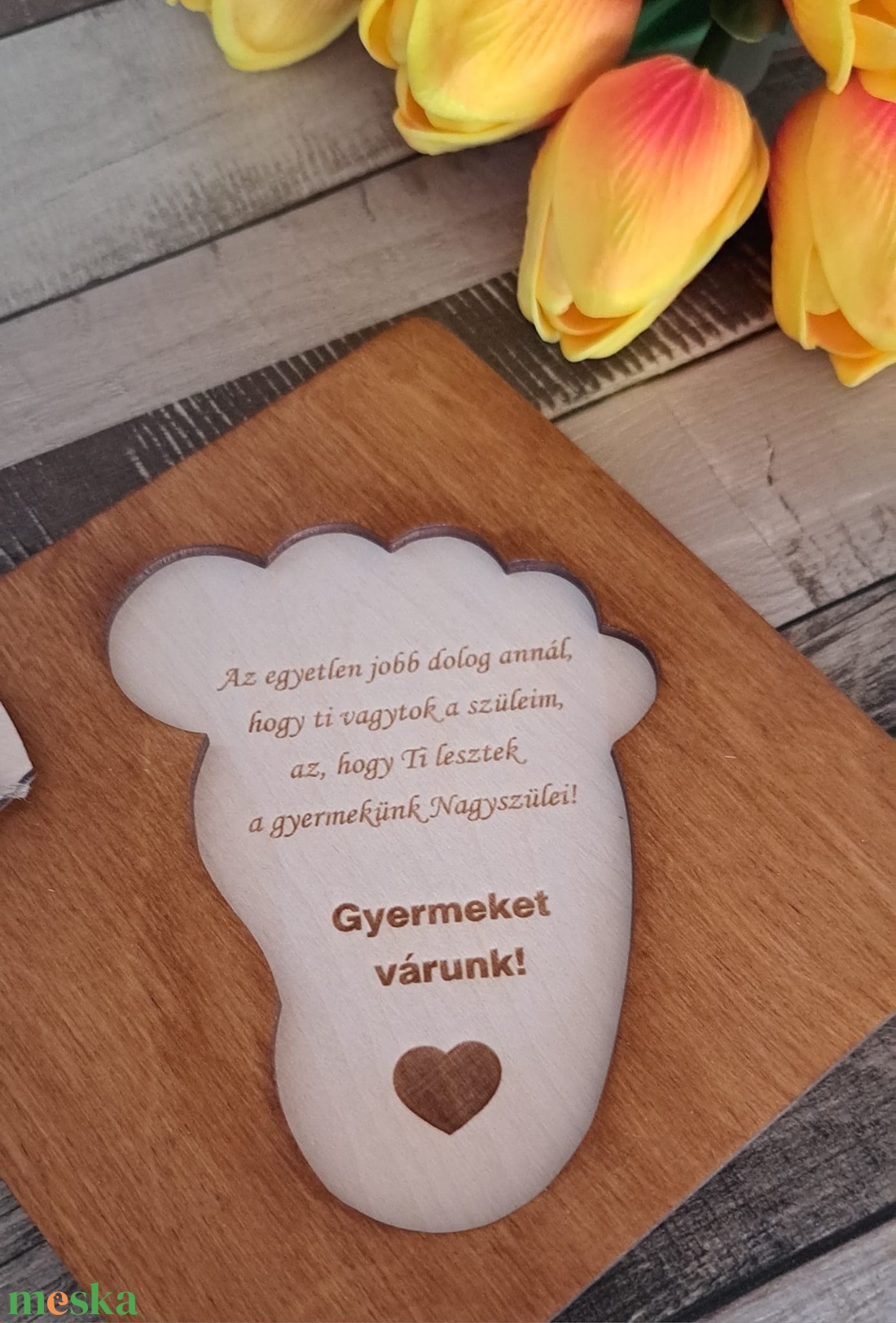 Bababejelentő Nagyszülőknek- Apának - otthon & életmód - dekoráció - kép & falikép - fából készült kép - Meska.hu Bababejelentő Nagyszülőknek- Apának - otthon & életmód - dekoráció - kép & falikép - fából készült kép - Meska.hu