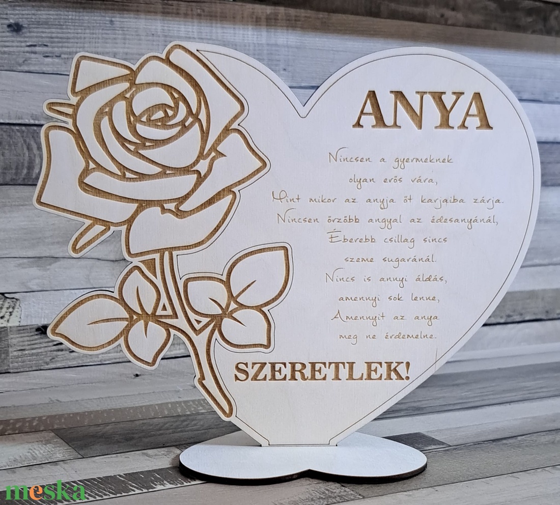 Anyák napi talpas dekoráció - otthon & életmód - dekoráció - dísztárgy - Meska.hu