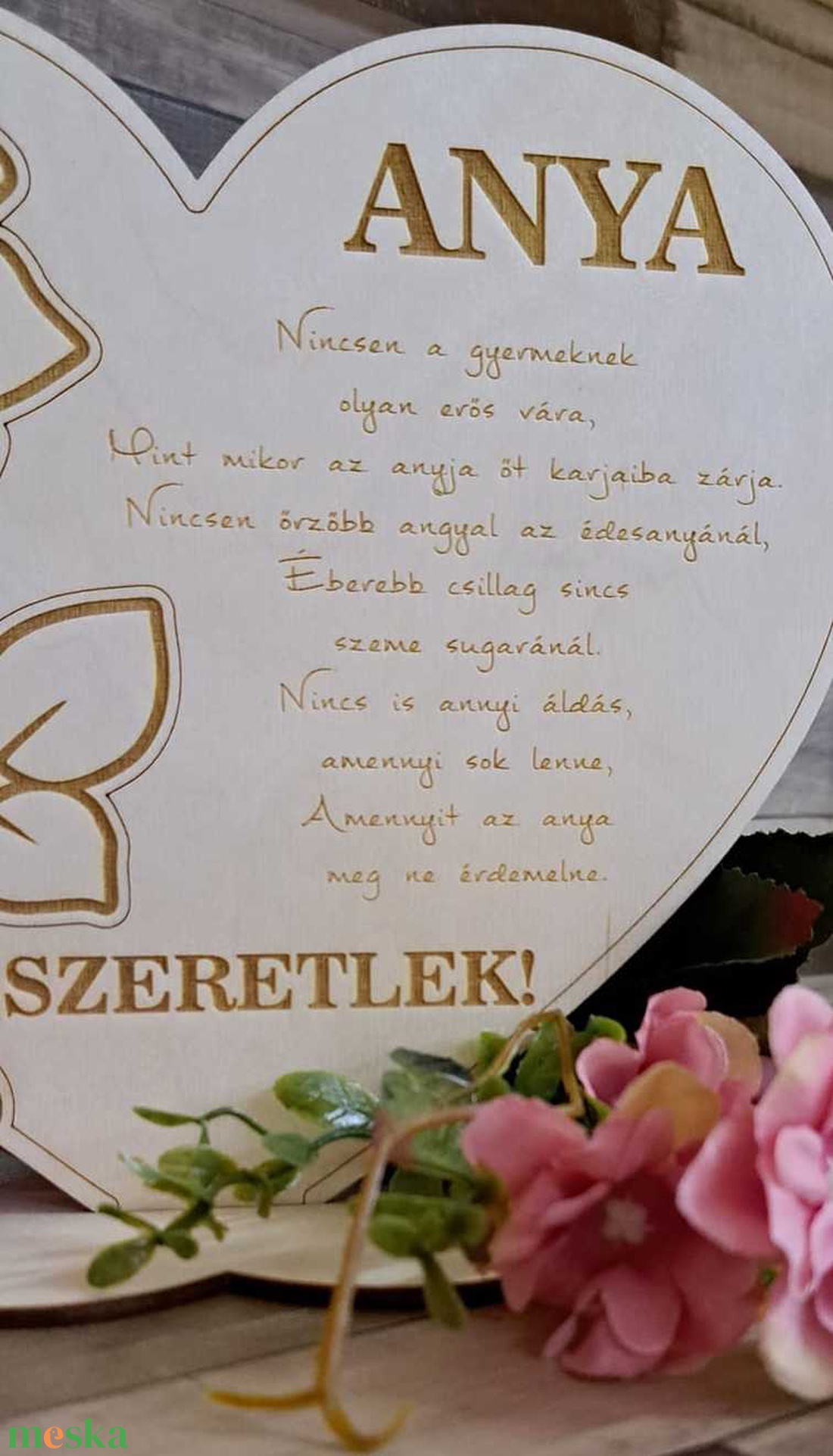 Anyák napi talpas dekoráció - otthon & életmód - dekoráció - dísztárgy - Meska.hu