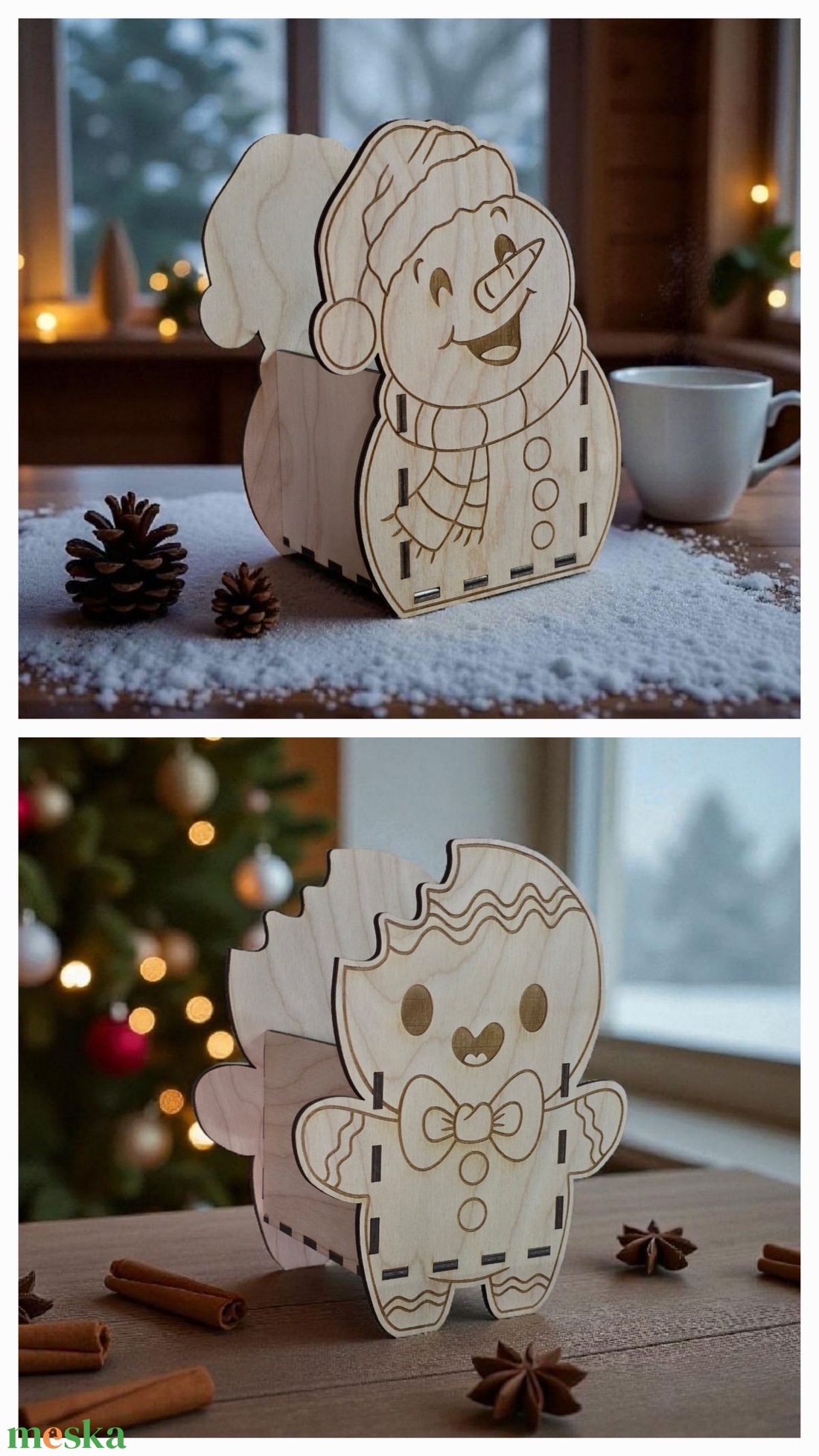 Karácsonyi cukorka tartó doboz - karácsony - karácsonyi lakásdekoráció - ünnepi asztaldekoráció - Meska.hu