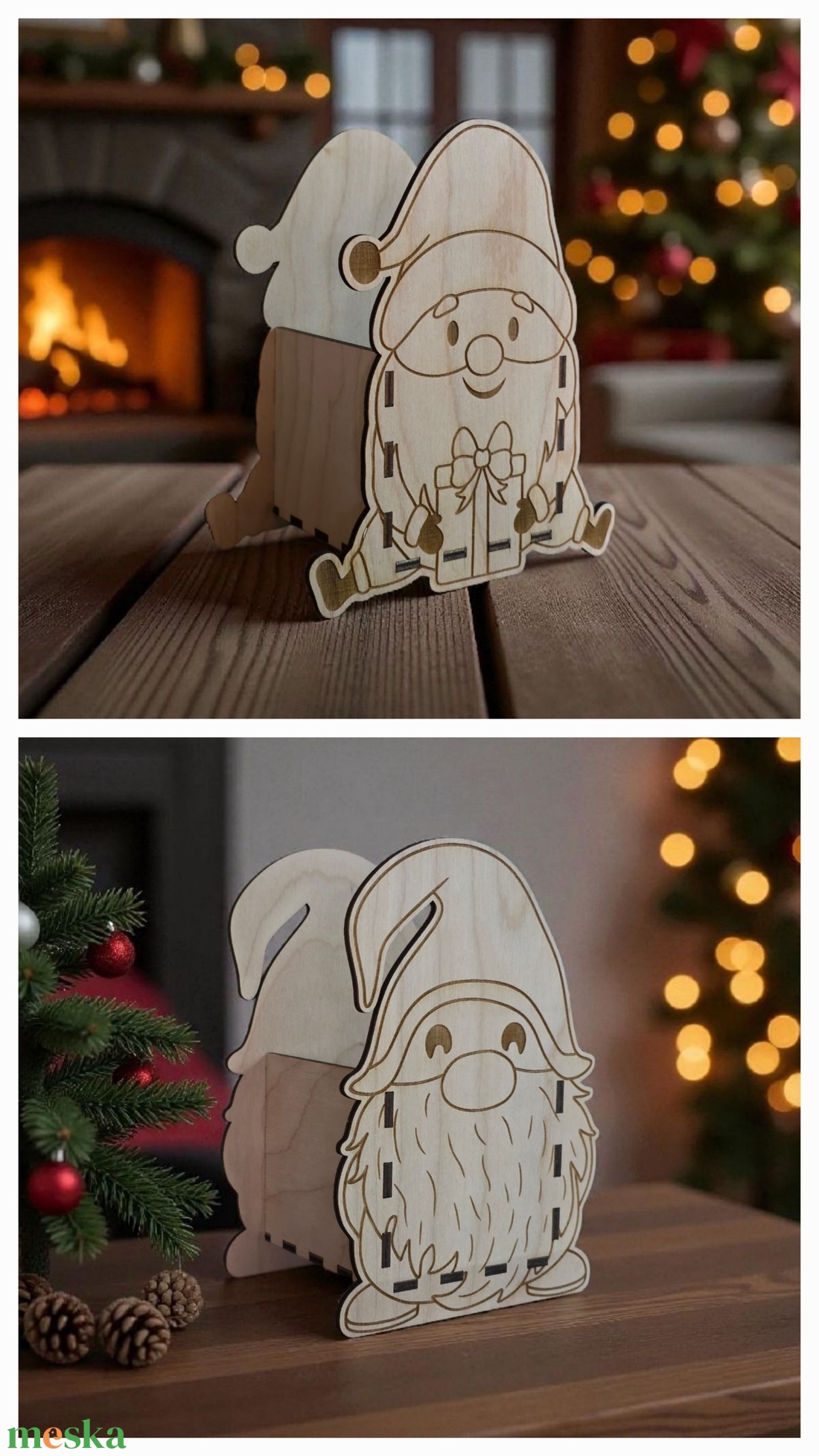 Karácsonyi cukorka tartó doboz - karácsony - karácsonyi lakásdekoráció - ünnepi asztaldekoráció - Meska.hu