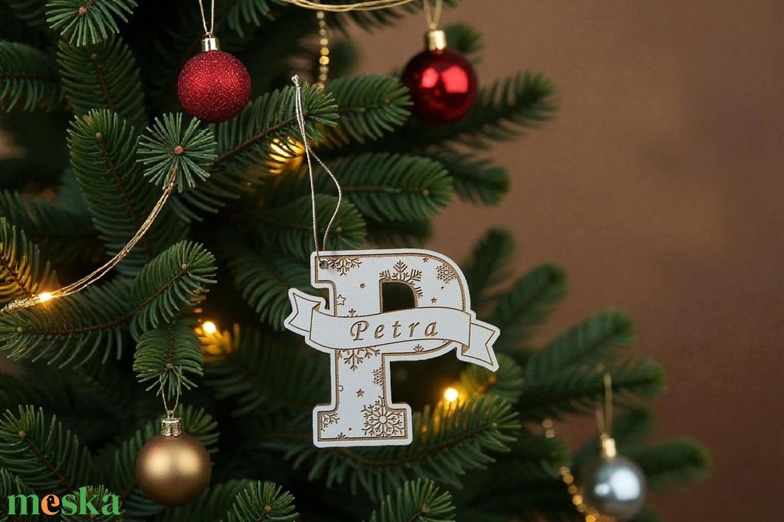 Neves karácsonyfa dísz - karácsony - karácsonyi lakásdekoráció - karácsonyfadíszek - Meska.hu
