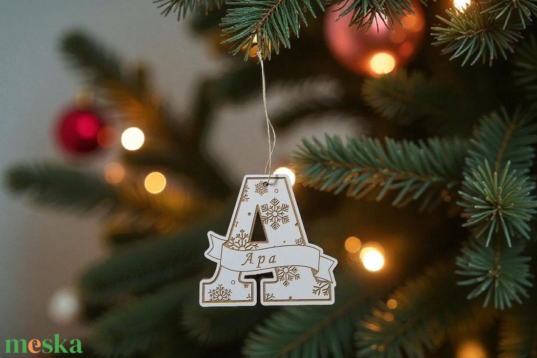 Neves karácsonyfa dísz - karácsony - karácsonyi lakásdekoráció - karácsonyfadíszek - Meska.hu
