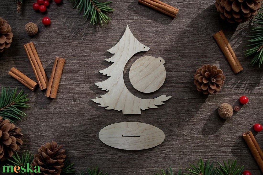 Fenyőfa alap - karácsony - karácsonyi lakásdekoráció - karácsonyfa, grincsfa - Meska.hu