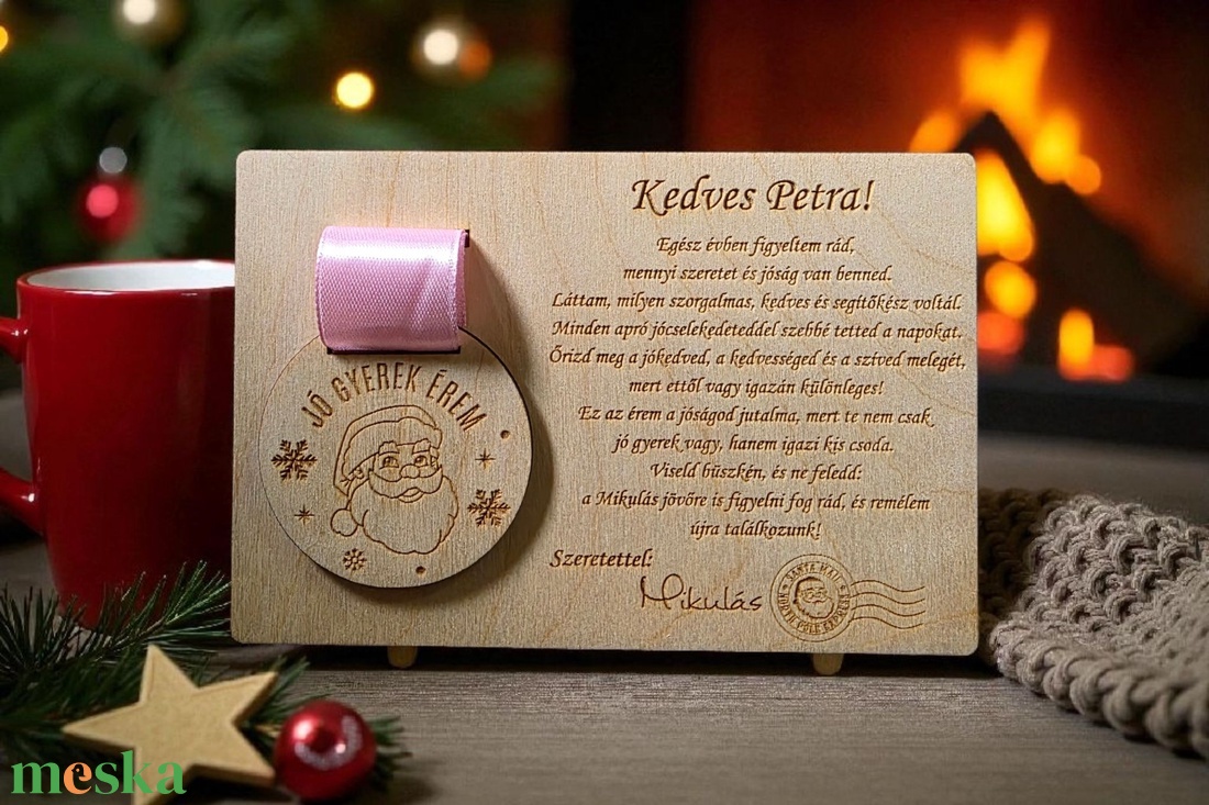 Jó gyerek érem � személyes üzenettel a Mikulástól!  - karácsony - mikulás - mikulás ajándékok - Meska.hu