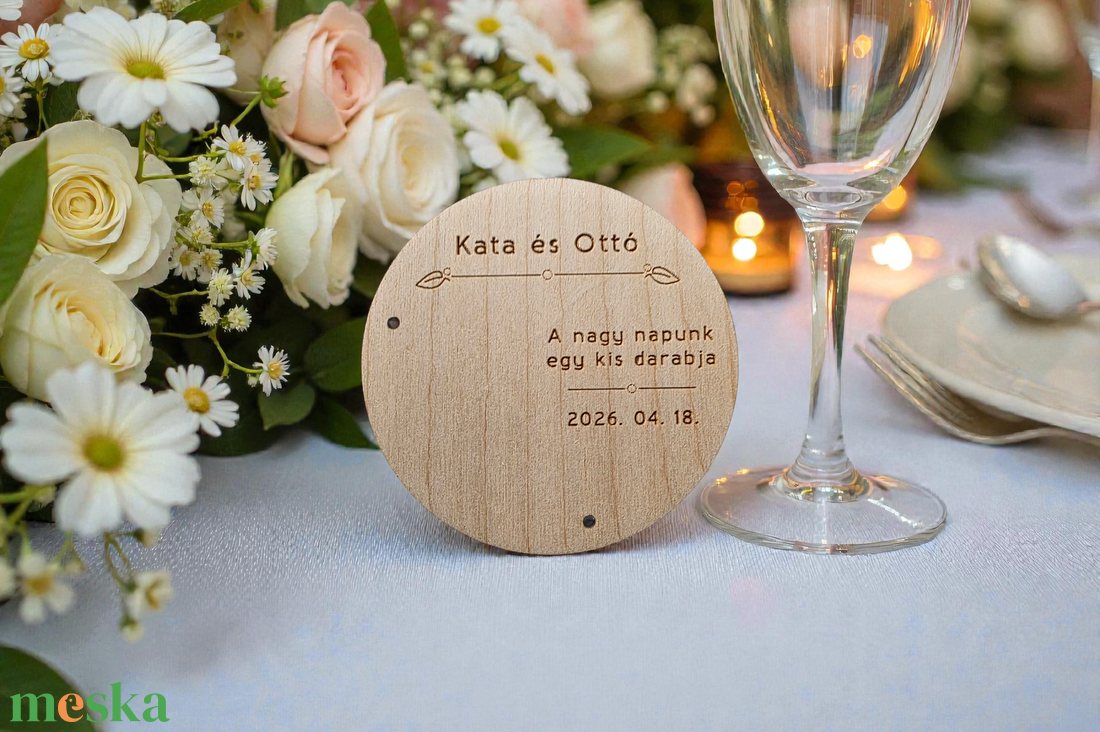 Esküvői mágneses köszönőajándék  - esküvő - emlék & ajándék - köszönőajándék - Meska.hu