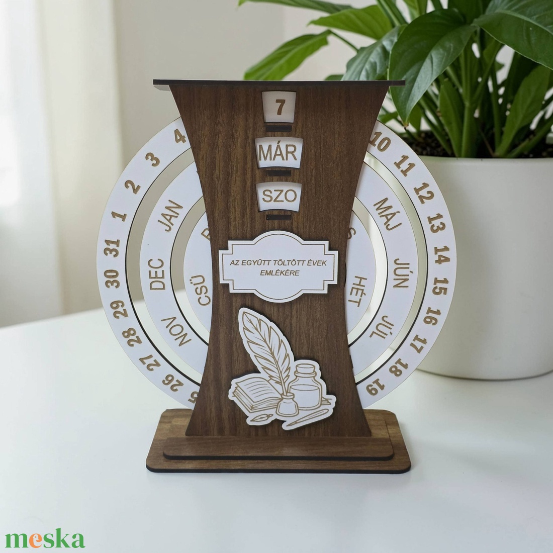 Ballagási Egyedi öröknaptár - otthon & életmód - dekoráció - asztal és polc dekoráció - asztaldísz - Meska.hu