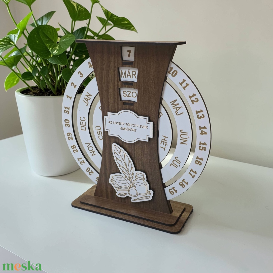 Ballagási Egyedi öröknaptár - otthon & életmód - dekoráció - asztal és polc dekoráció - asztaldísz - Meska.hu