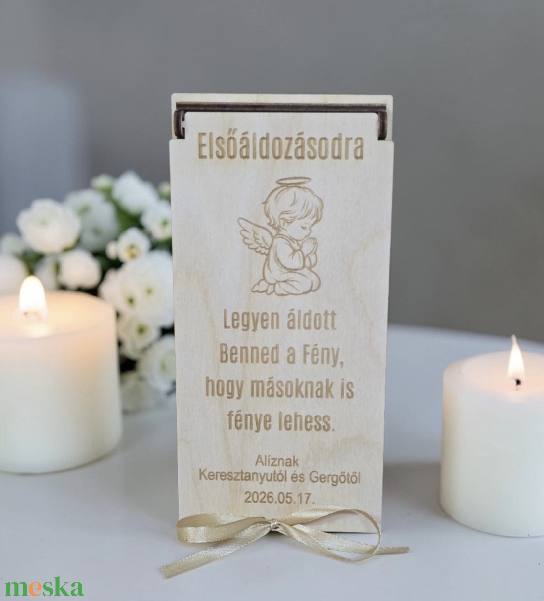 PÉNZÁTADÓ DOBOZ, ELSŐÁLDOZÁSRA KONFIRMÁLÁSRA KERESZTELŐRE - baba - mama - keresztelő kellékek - keresztelőajándékok - Meska.hu