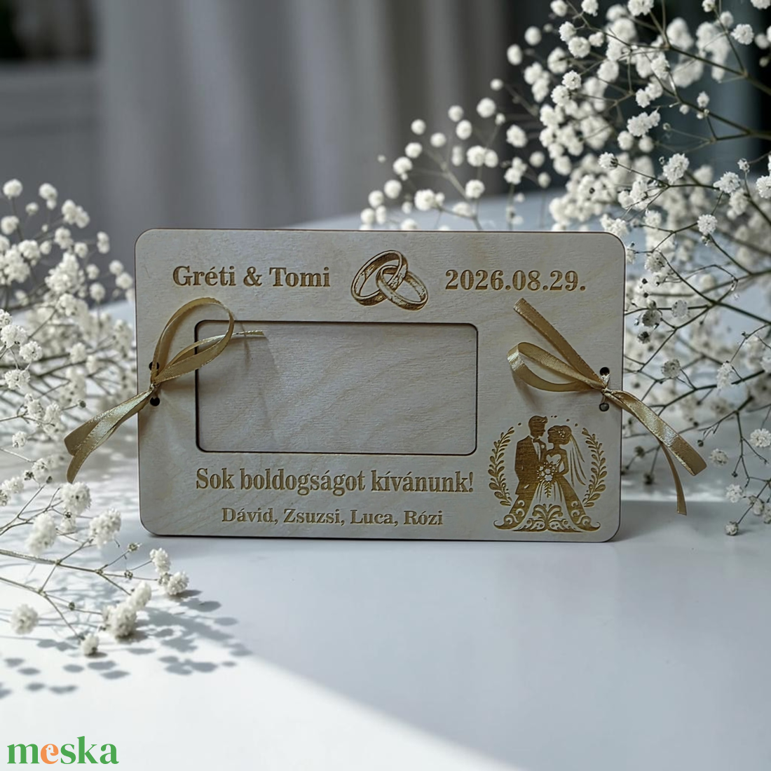 Esküvői pénzátadó � egyedi gravírozott nászajándék - esküvő - nászajándék - esküvői pénzátadó doboz - Meska.hu