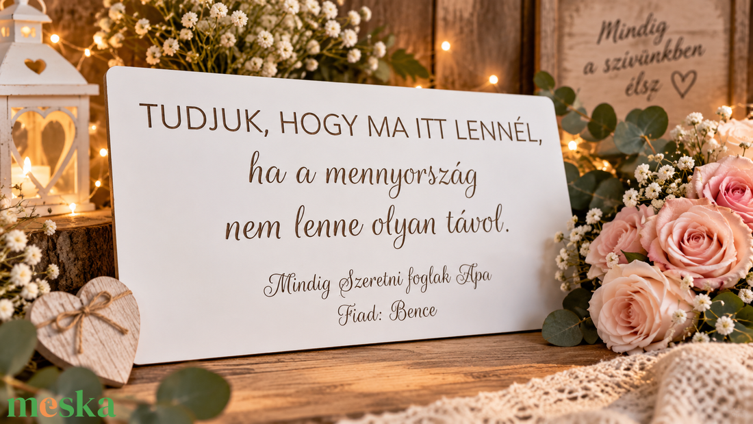 Esküvői emléktábla - esküvő - dekoráció - tábla & jelzés - Meska.hu