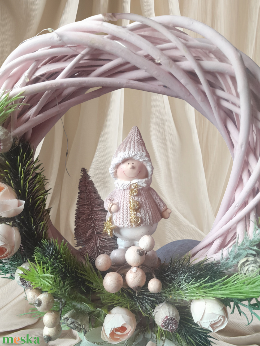 Karácsonyi ajtókopogtatók  - karácsony - adventi díszek - adventi ajtódísz - Meska.hu