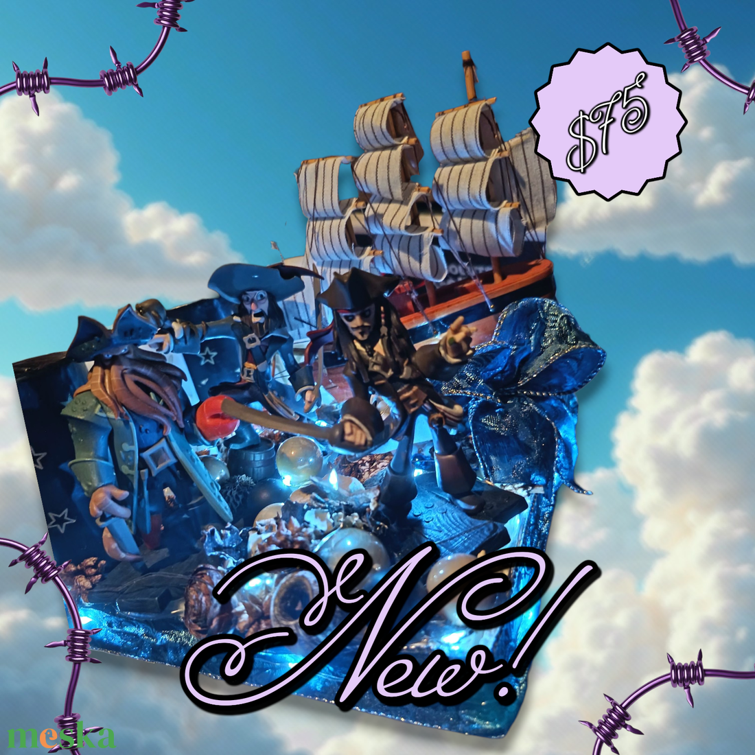 Karib-tenger kalózok - karácsony - adventi díszek - adventi koszorú - Meska.hu