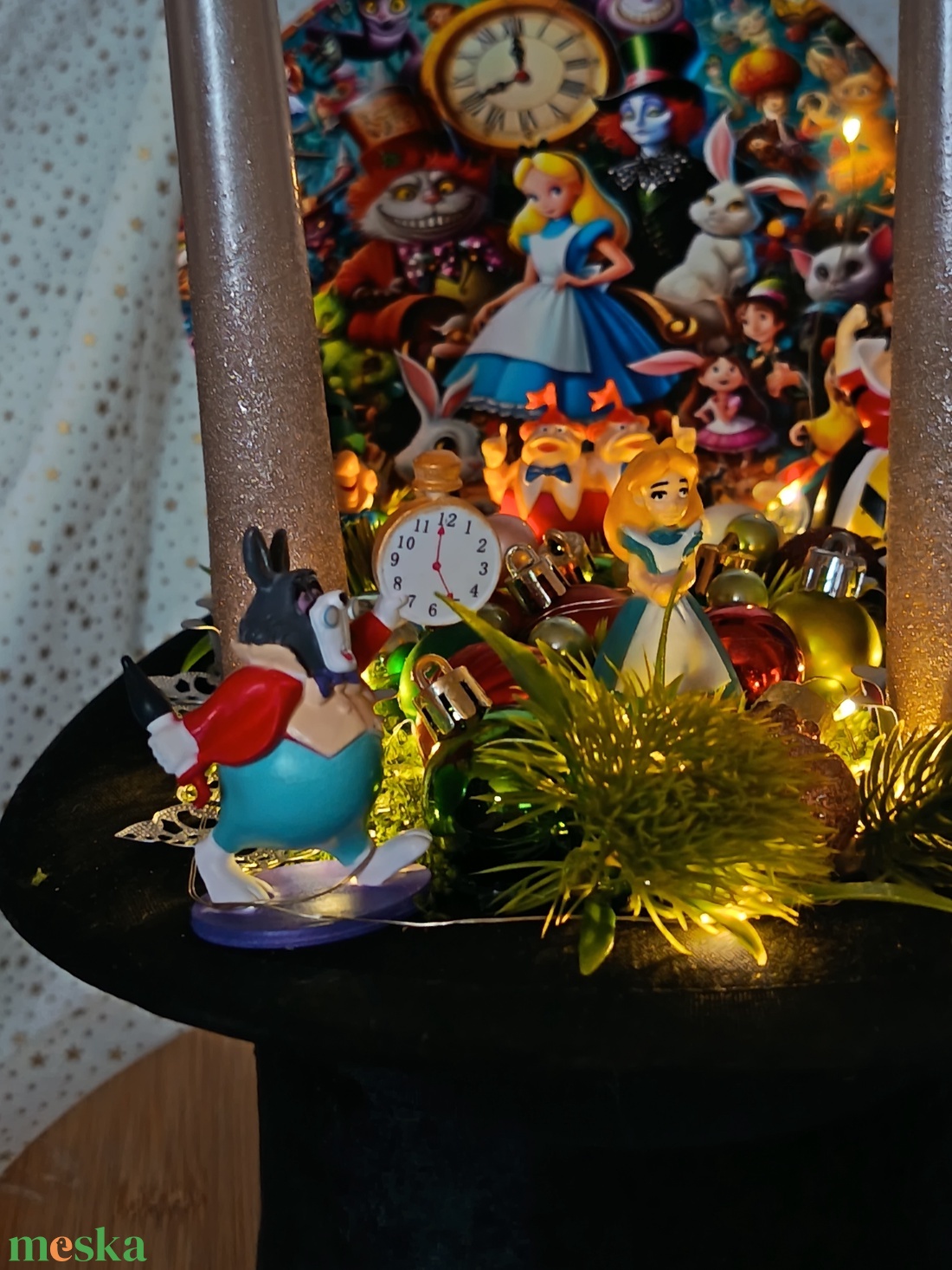 Aliz Csodaországban - karácsony - adventi díszek - adventi asztaldísz - Meska.hu