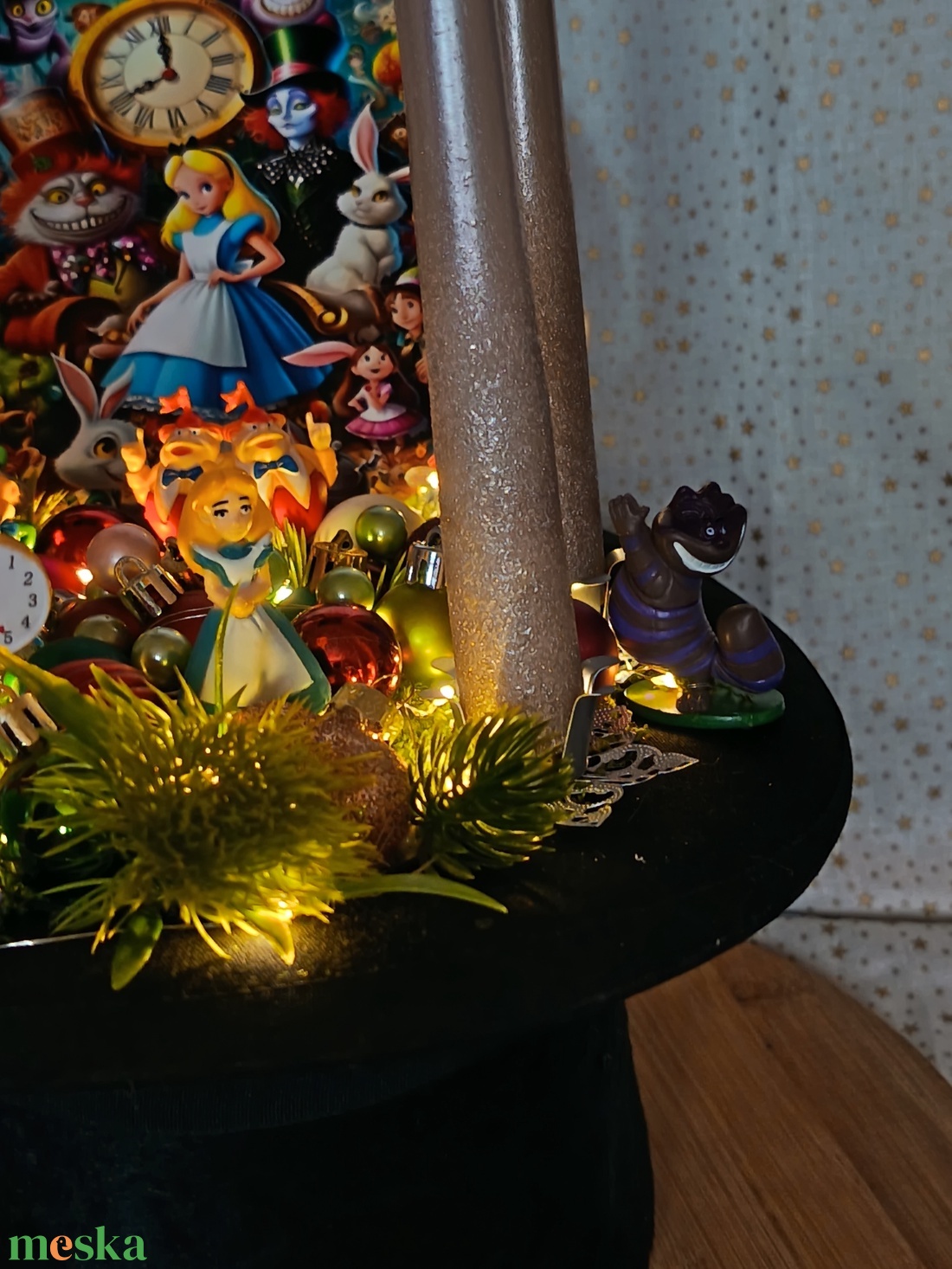 Aliz Csodaországban - karácsony - adventi díszek - adventi asztaldísz - Meska.hu