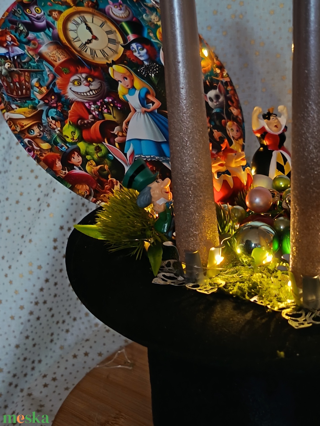 Aliz Csodaországban - karácsony - adventi díszek - adventi asztaldísz - Meska.hu