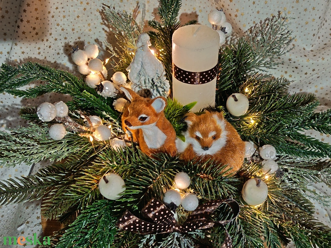 Erdő jelenet - karácsony - karácsonyi lakásdekoráció - karácsonyfa, grincsfa - Meska.hu