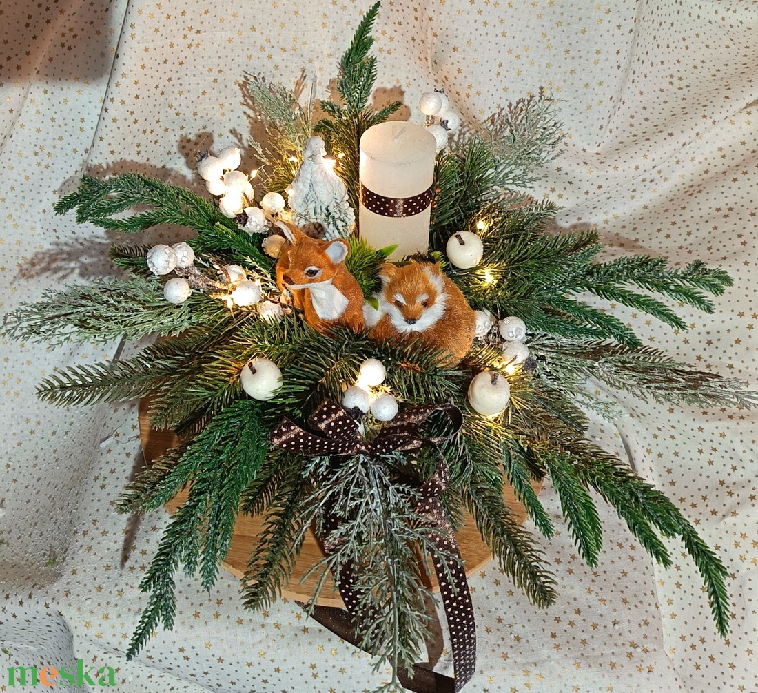 Erdő jelenet - karácsony - karácsonyi lakásdekoráció - karácsonyfa, grincsfa - Meska.hu