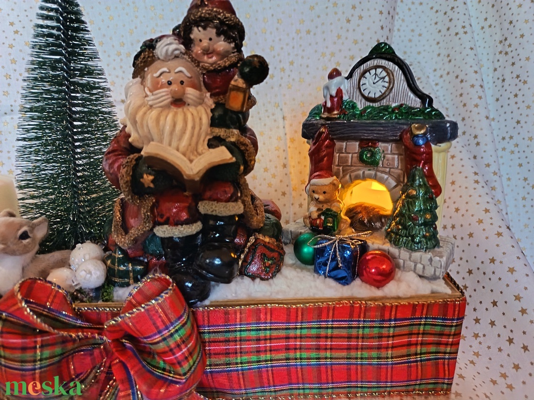 Karácsonyi ünnepeket - karácsony - adventi díszek - adventi asztaldísz - Meska.hu