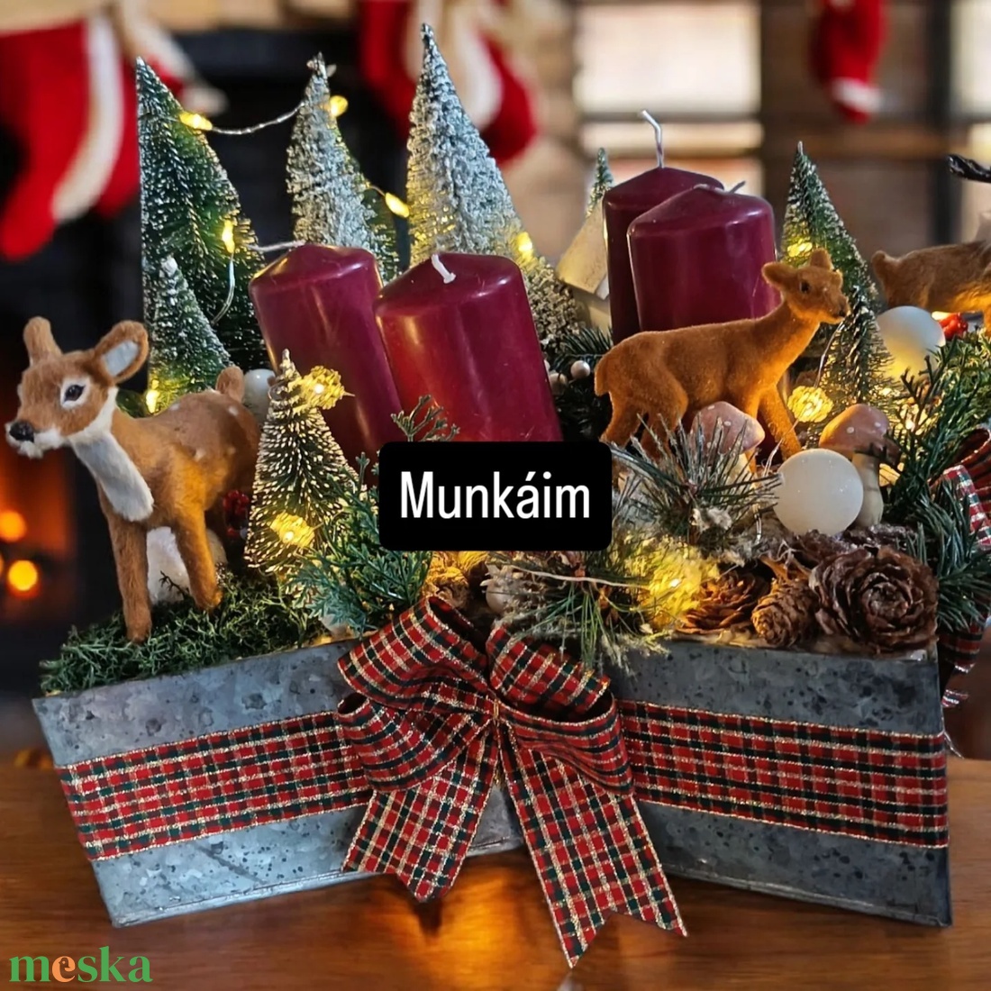 Nagy asztal dísz - karácsony - adventi díszek - adventi asztaldísz - Meska.hu