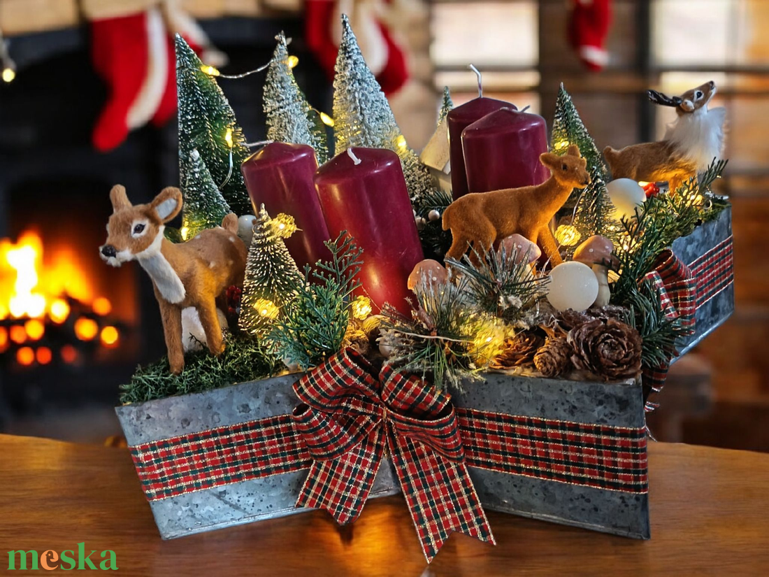 Nagy asztal dísz - karácsony - adventi díszek - adventi asztaldísz - Meska.hu