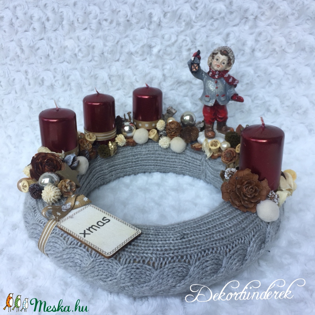 Nosztalgia adventi koszorú - - Meska.hu Nosztalgia adventi koszorú - - Meska.hu