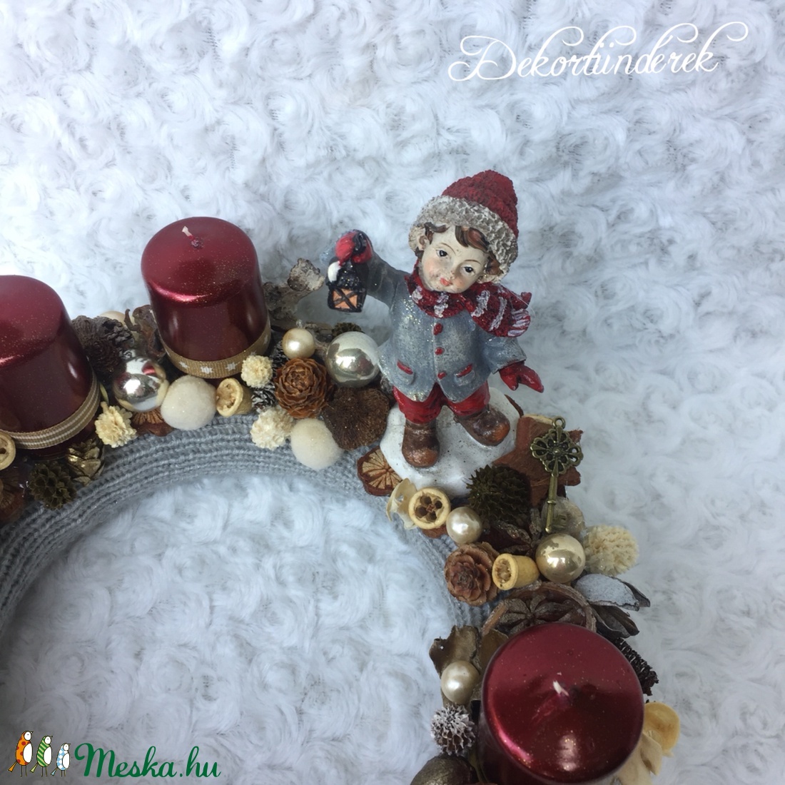 Nosztalgia adventi koszorú - - Meska.hu Nosztalgia adventi koszorú - - Meska.hu