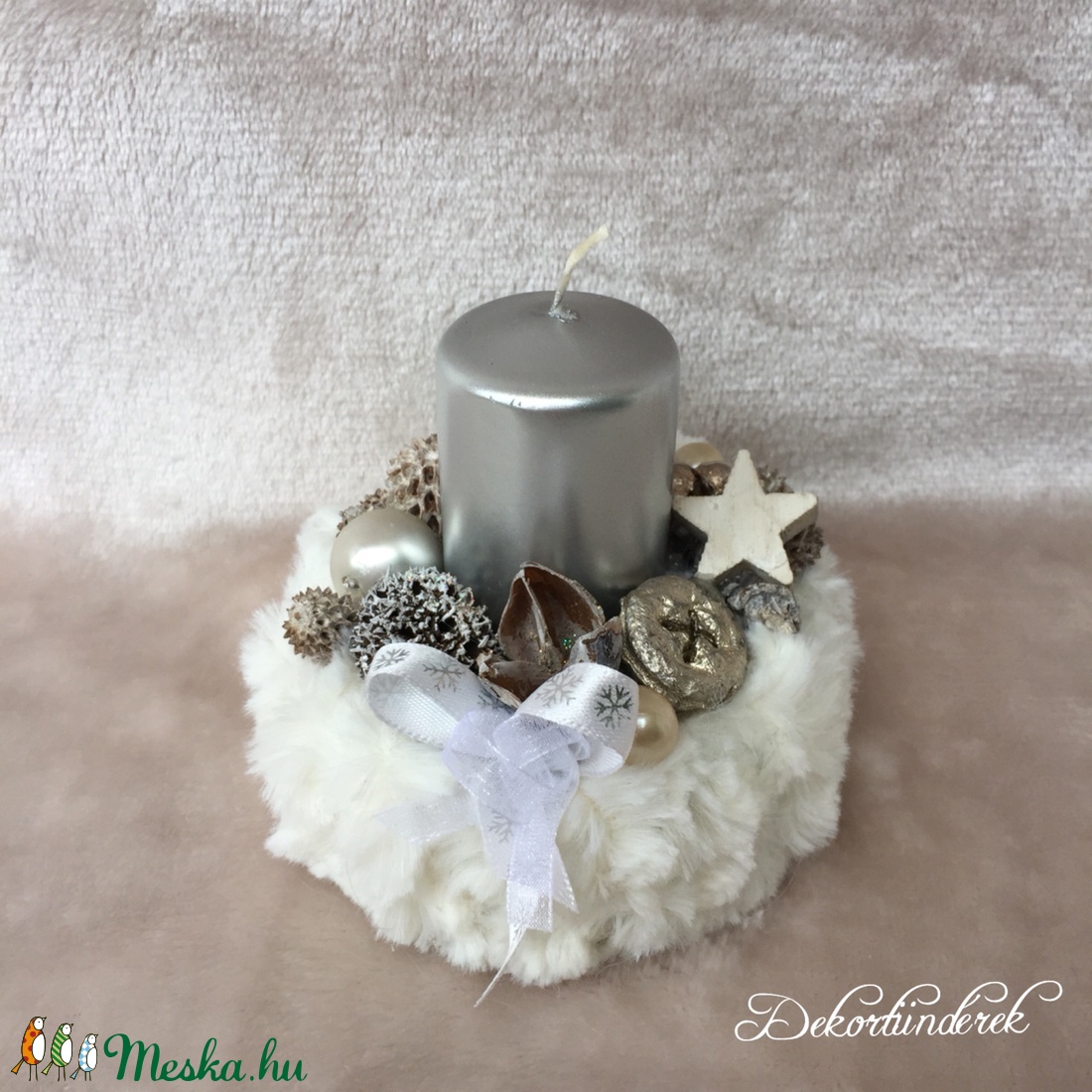 Ezüst adventi mini-box -  - Meska.hu