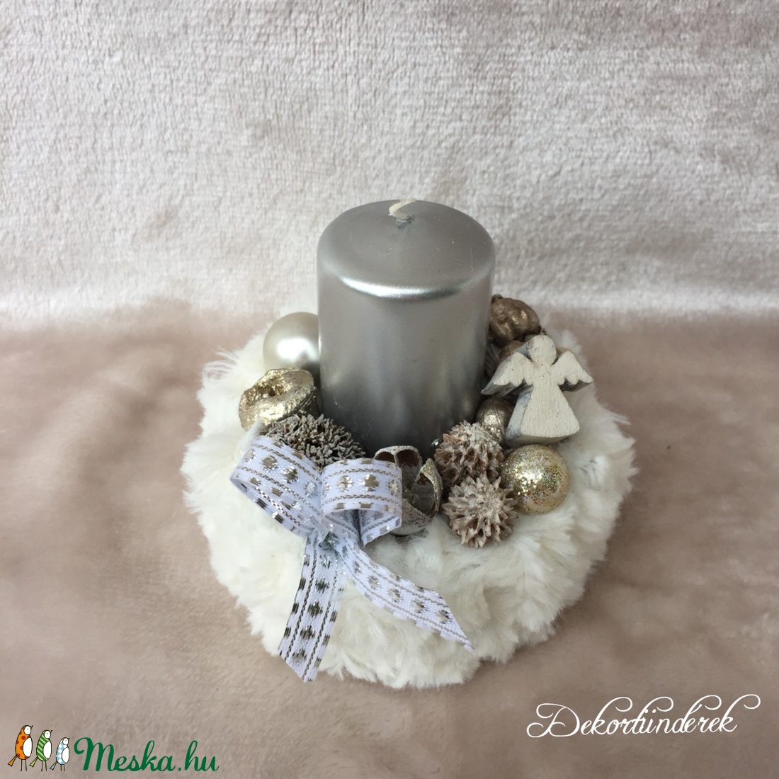 Ezüst adventi mini-box -  - Meska.hu