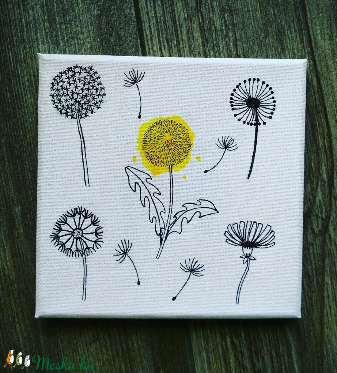 Pitypang vászonkép -  - Meska.hu