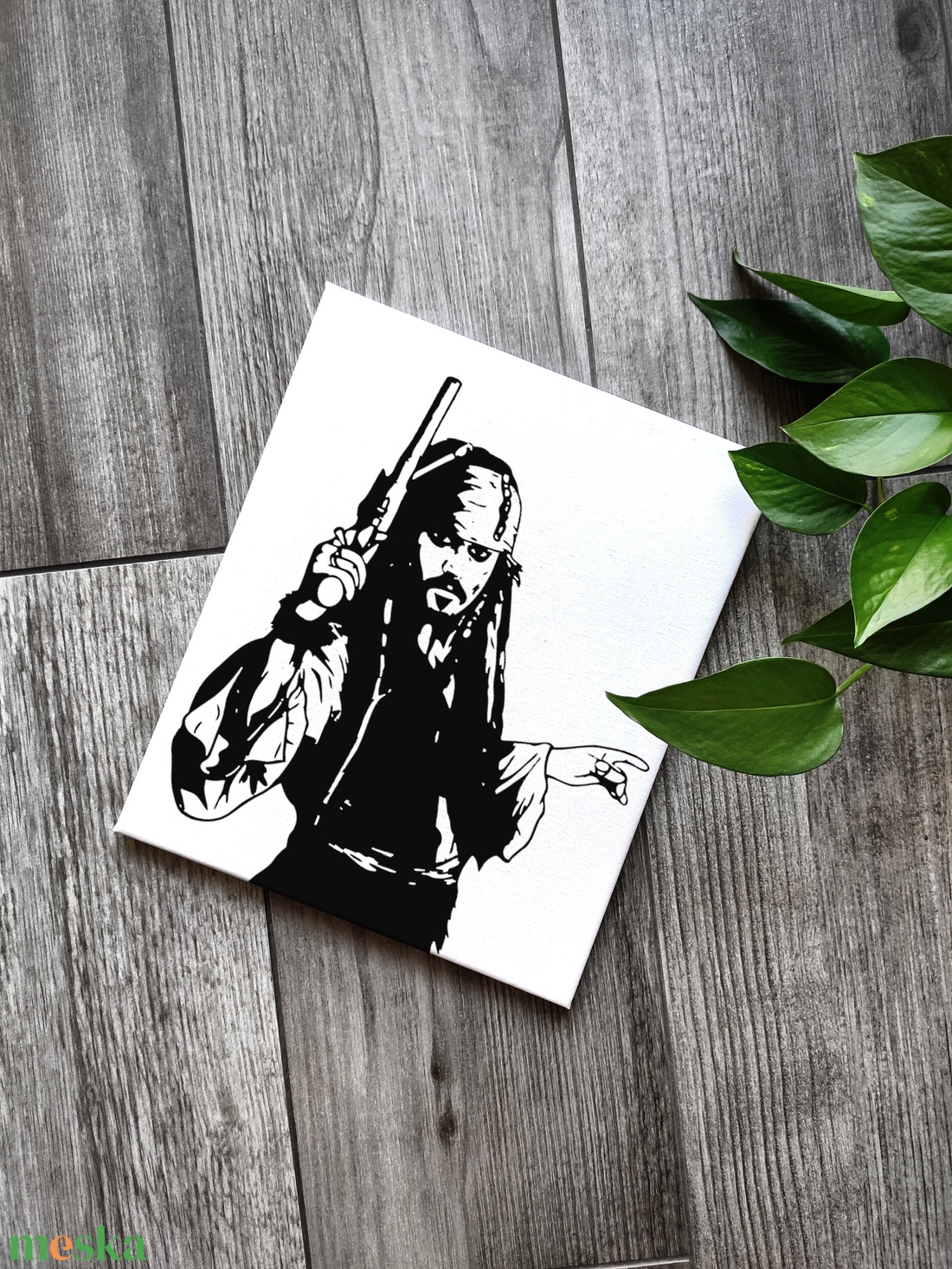 Jack Sparrow vászonkép - otthon & lakás - dekoráció - kép & falikép - vászonkép - Meska.hu