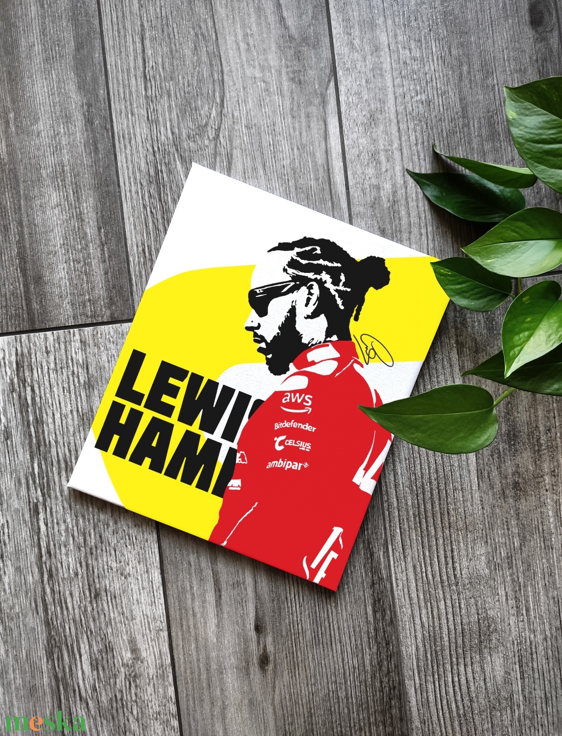 Lewis Hamilton vászonkép - otthon & életmód - dekoráció - kép & falikép - vászonkép - Meska.hu