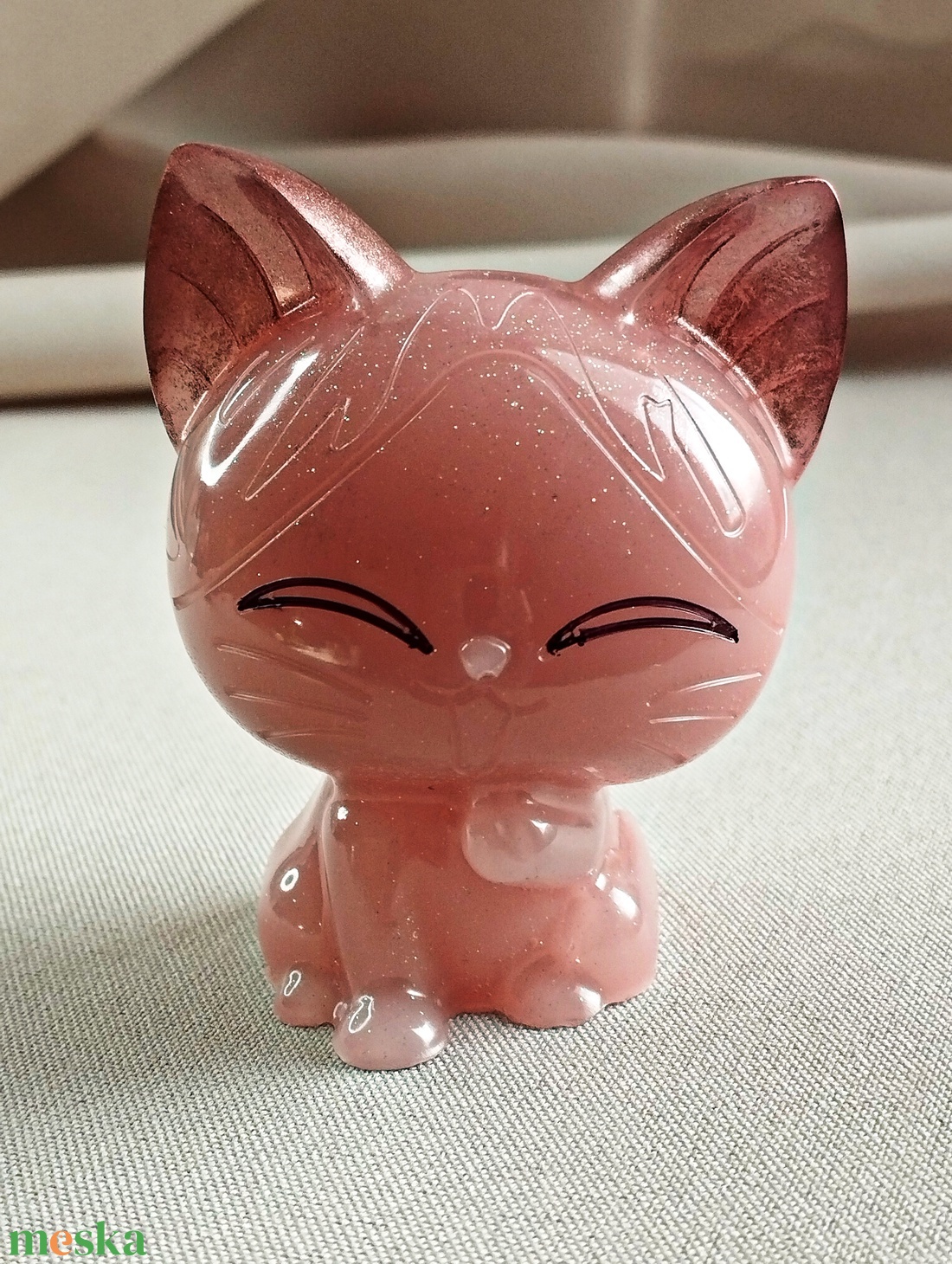 Epoxi cica - otthon & életmód - dekoráció - dísztárgy - Meska.hu