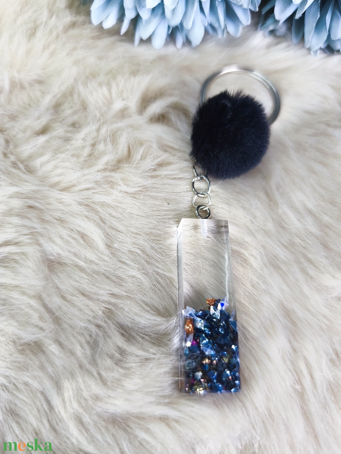 Epoxi kulcstartó, I betű 3 - táska & tok - kulcstartó & táskadísz - kulcstartó - Meska.hu