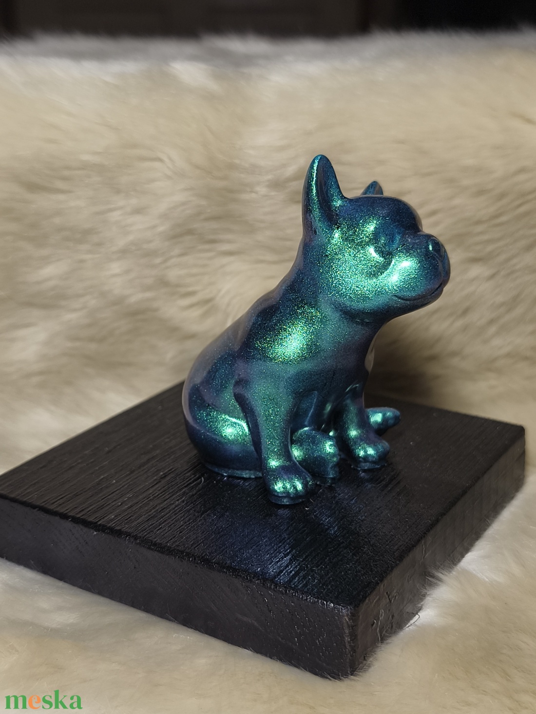 Epoxi bulldog asztaldísz  - otthon & életmód - dekoráció - dísztárgy - Meska.hu