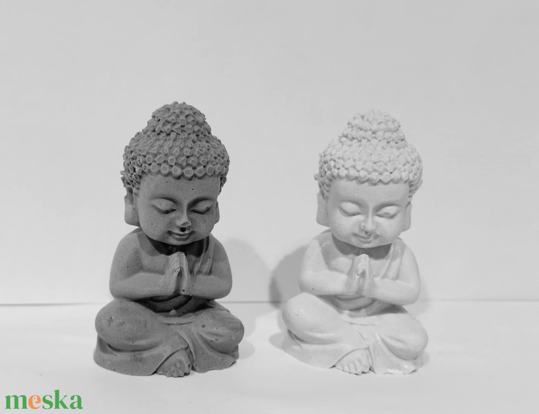 Buddha Szobor Kézzel Készített Gipsz Dekoráció  - otthon & életmód - dekoráció - asztal és polc dekoráció - könyvszobor - Meska.hu