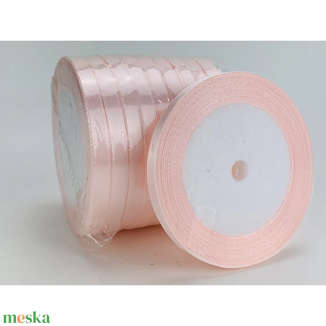 Babarózsaszín szatén szalag 6mm 10 tekercs (ALAPANYAGOK) - diy (csináld magad) - egységcsomag - Meska.hu Babarózsaszín szatén szalag 6mm 10 tekercs (ALAPANYAGOK) - diy (csináld magad) - egységcsomag - Meska.hu