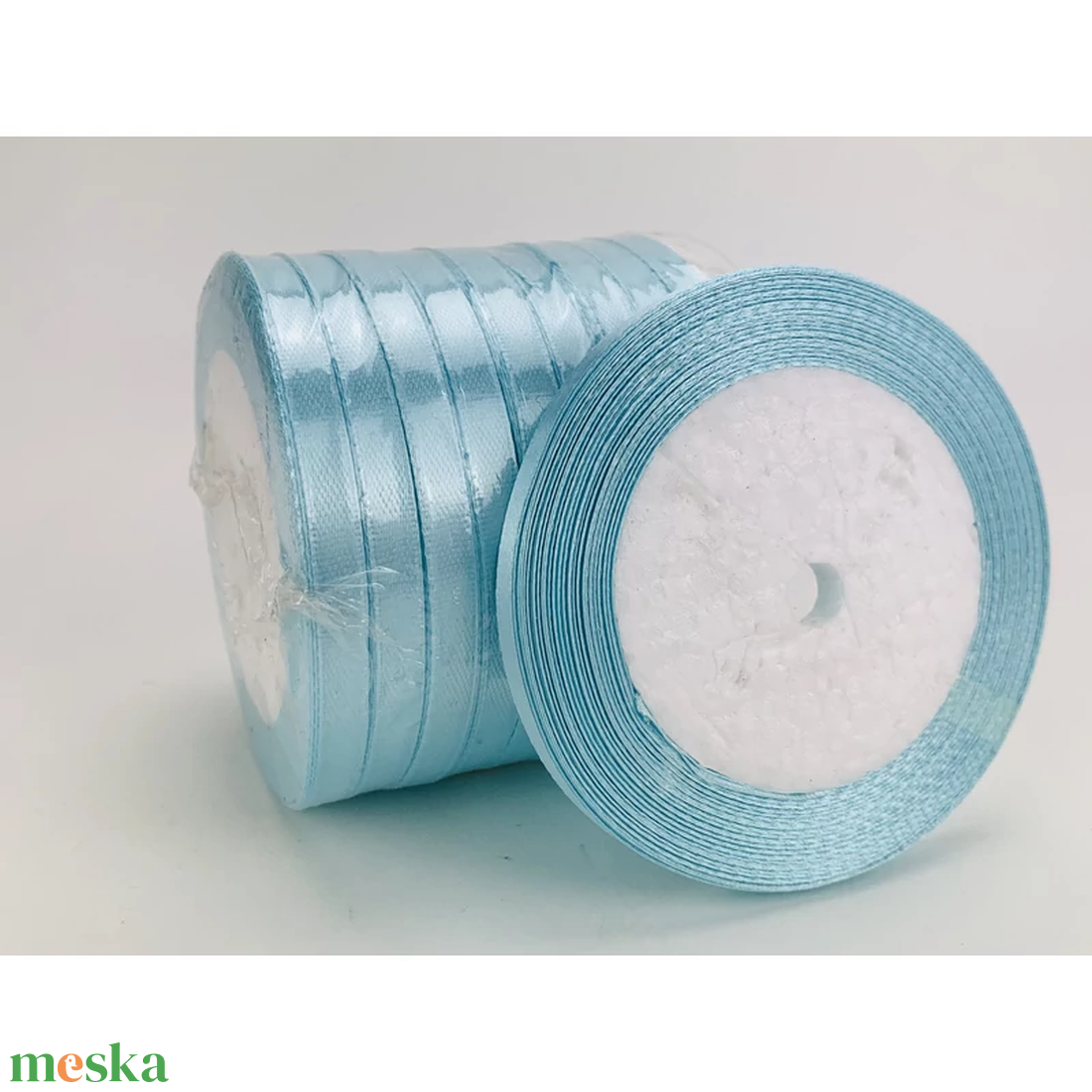 Babakék szatén szalag 6mm 10 tekercs (ALAPANYAGOK) - diy (csináld magad) - egységcsomag - Meska.hu Babakék szatén szalag 6mm 10 tekercs (ALAPANYAGOK) - diy (csináld magad) - egységcsomag - Meska.hu