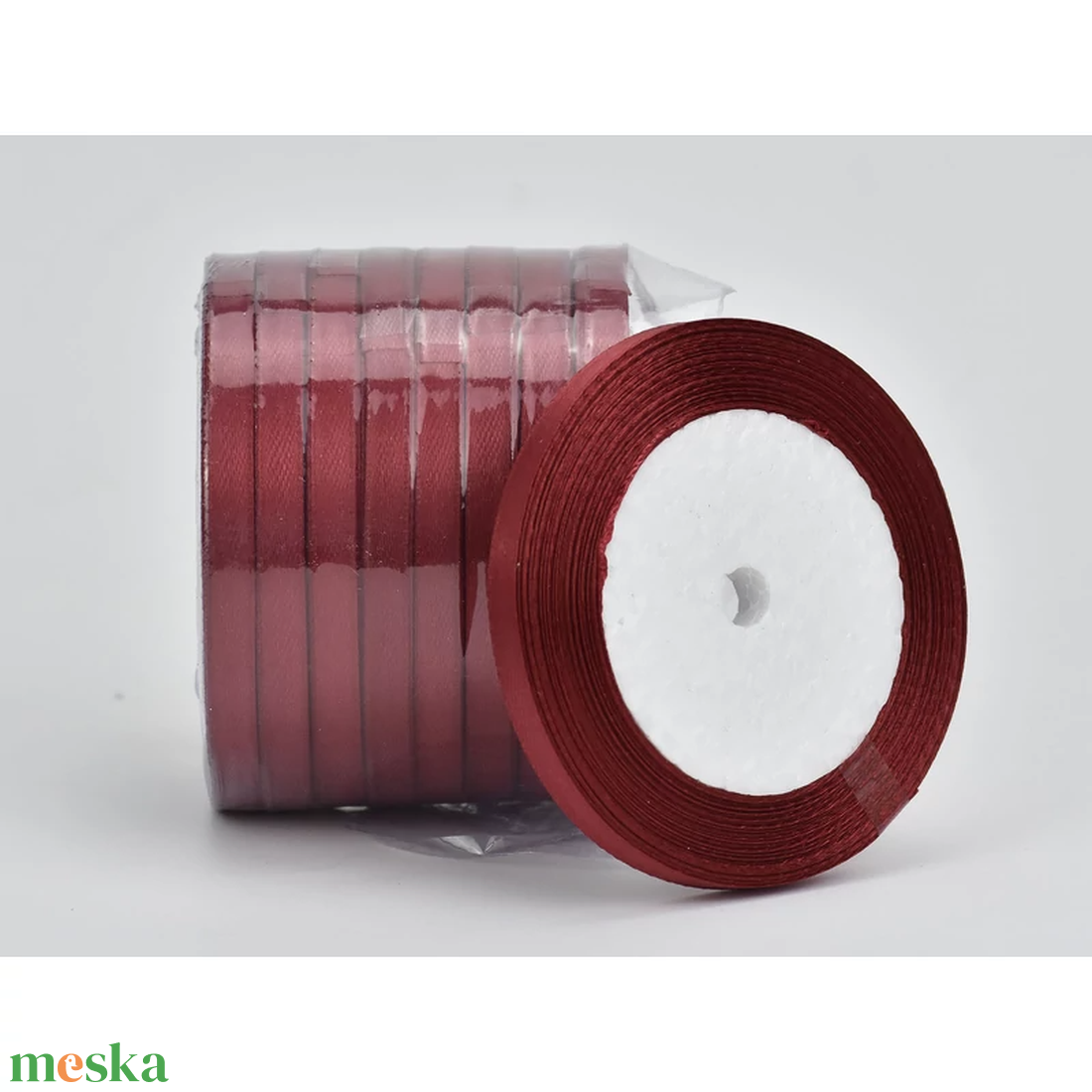 Bordó szatén szalag 6mm 10 tekercs (ALAPANYAGOK) - diy (csináld magad) - egységcsomag - Meska.hu Bordó szatén szalag 6mm 10 tekercs (ALAPANYAGOK) - diy (csináld magad) - egységcsomag - Meska.hu