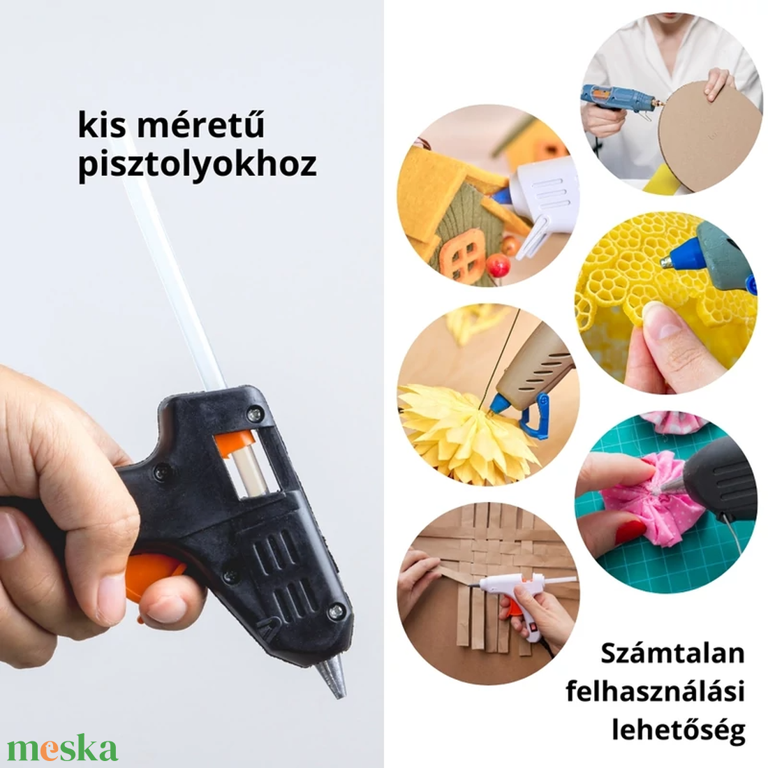 Ragasztópisztoly rúd betét 1kg 7mm x 27cm kicsi - kellékek & szerszámok - ragasztó - stift - Meska.hu Ragasztópisztoly rúd betét 1kg 7mm x 27cm kicsi - kellékek & szerszámok - ragasztó - stift - Meska.hu