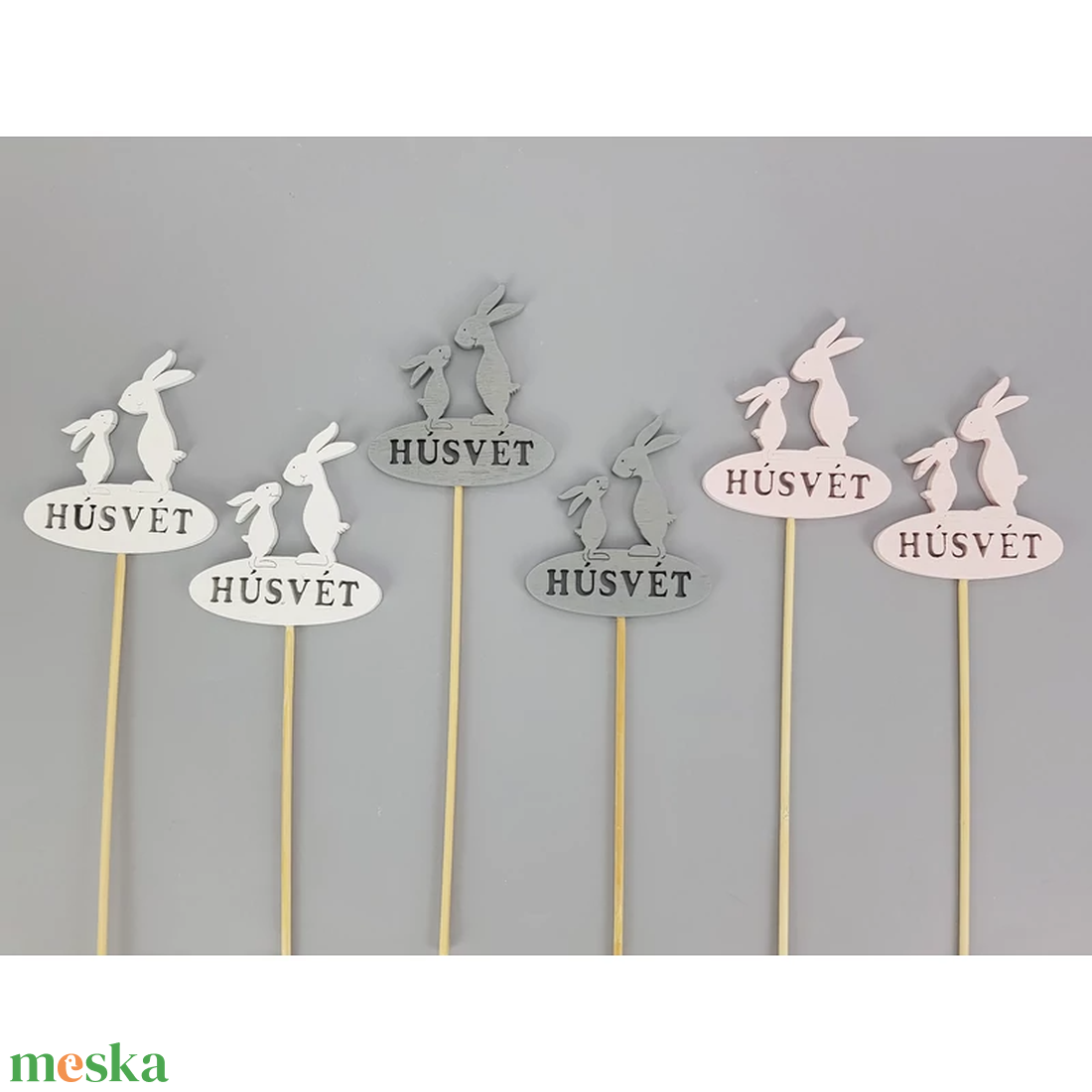 Fa Nyusziapa színes beszúrható 8x28cm 2db/csomag fehér, szürke, rózsaszín (Húsvét) - játék & sport - plüssállat & játékfigura - nyuszi - Meska.hu Fa Nyusziapa színes beszúrható 8x28cm 2db/csomag fehér, szürke, rózsaszín (Húsvét) - játék & sport - plüssállat & játékfigura - nyuszi - Meska.hu