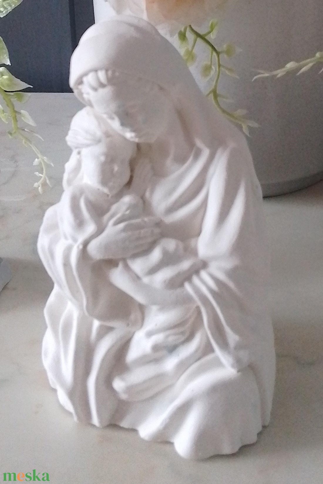 Szűz Mária kis Jézussal Gipsz figura 1 db - kellékek & szerszámok - dekorációs kellékek - figurák - Meska.hu Szűz Mária kis Jézussal Gipsz figura 1 db - kellékek & szerszámok - dekorációs kellékek - figurák - Meska.hu